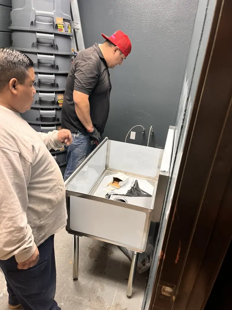 Commercial plumbing and sink installation in Parkside